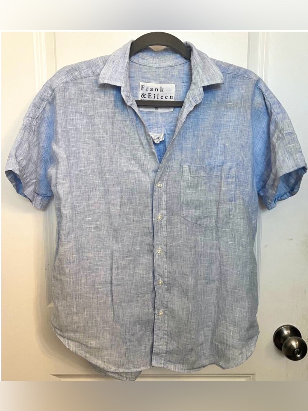 NWOT Frank & Eileen Rose Linen Button Down Dolman Sleeve Shirt